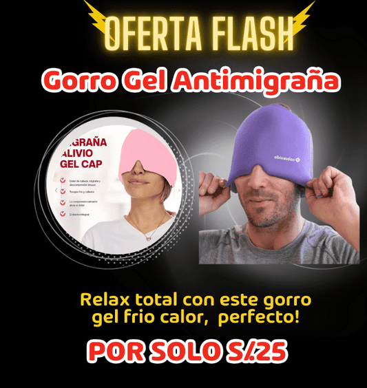 Gorro gel antimigraña